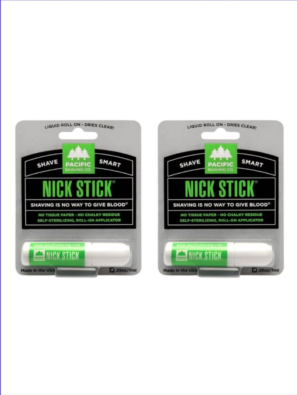 🆕️ 2pks Pacific Shaving Co. Nick Stick .25oz each